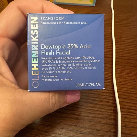 Ole Henriksen DEWTOPIA 25% ACID FLASH FACIAL MASK NWT - Picture 8 of 8